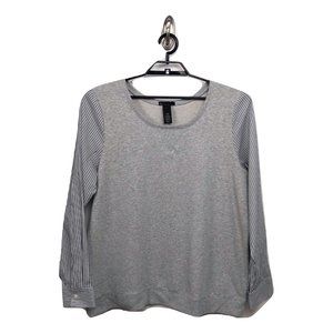 Lane Bryant 18/20 Gray/Blue L/S Sweater